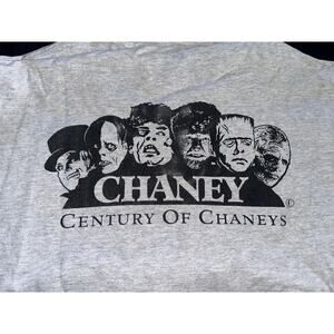 SUPER RARE VINTAGE LON CHANEY ENTERPRISES HENLEY TEE CENTURY OF CHANEYS